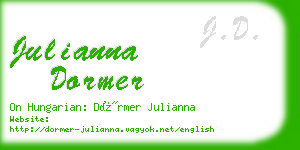 julianna dormer business card